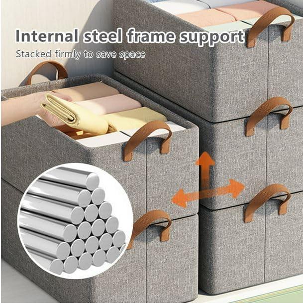 Foldable Closet Storage Box – Storage Bins Organizer with Handle - LIFE STORES UGANDA