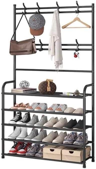 Multi-Tier Shoe Rack & Garment Rack – Stylish, Functional, & Space-Saving - LIFE STORES UGANDA