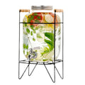 Drink Dispenser Large – Glass Beverage Dispenser with Metal Frame & Stainless Steel Faucet Introduction - LIFE STORES UGANDA