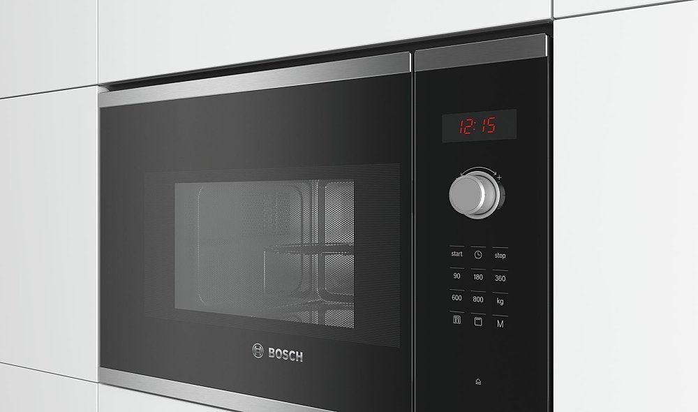 Bosch Built-in 20L 800W Microwave Oven – Black, Stainless Steel, with Grill & Touch Control - LIFE STORES UGANDA