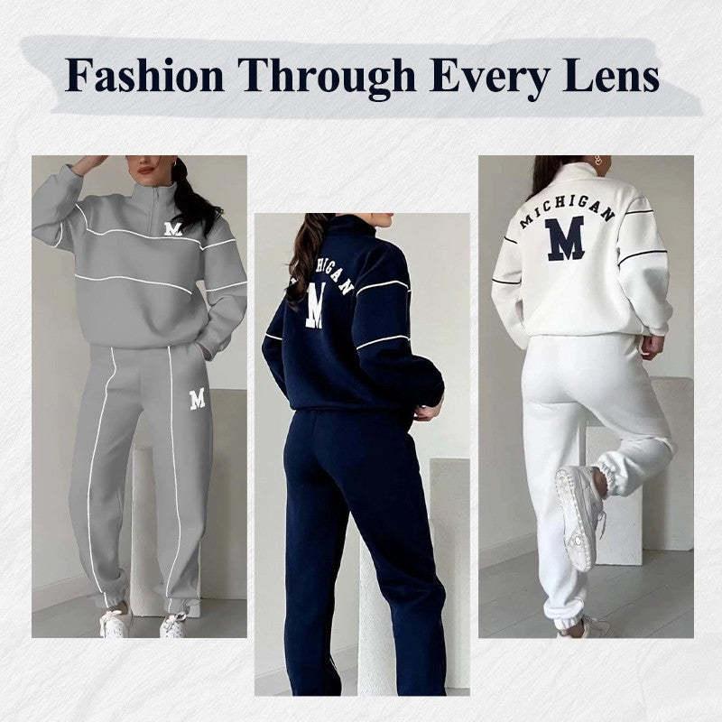 Women's 2 Piece Outfits Lounge Set – Comfortable and Stylish Pullover Sweatshirt with Sweatpants - LIFE STORES UGANDA