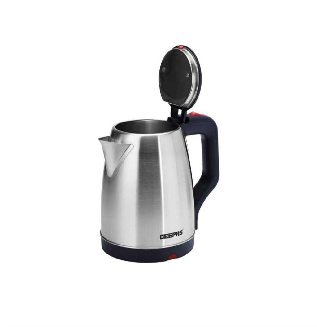 Geepas 1.8L Electric Kettle GK38042 | Fast Boiling, Auto Shut-Off & Stainless Steel Design - LIFE STORES UGANDA