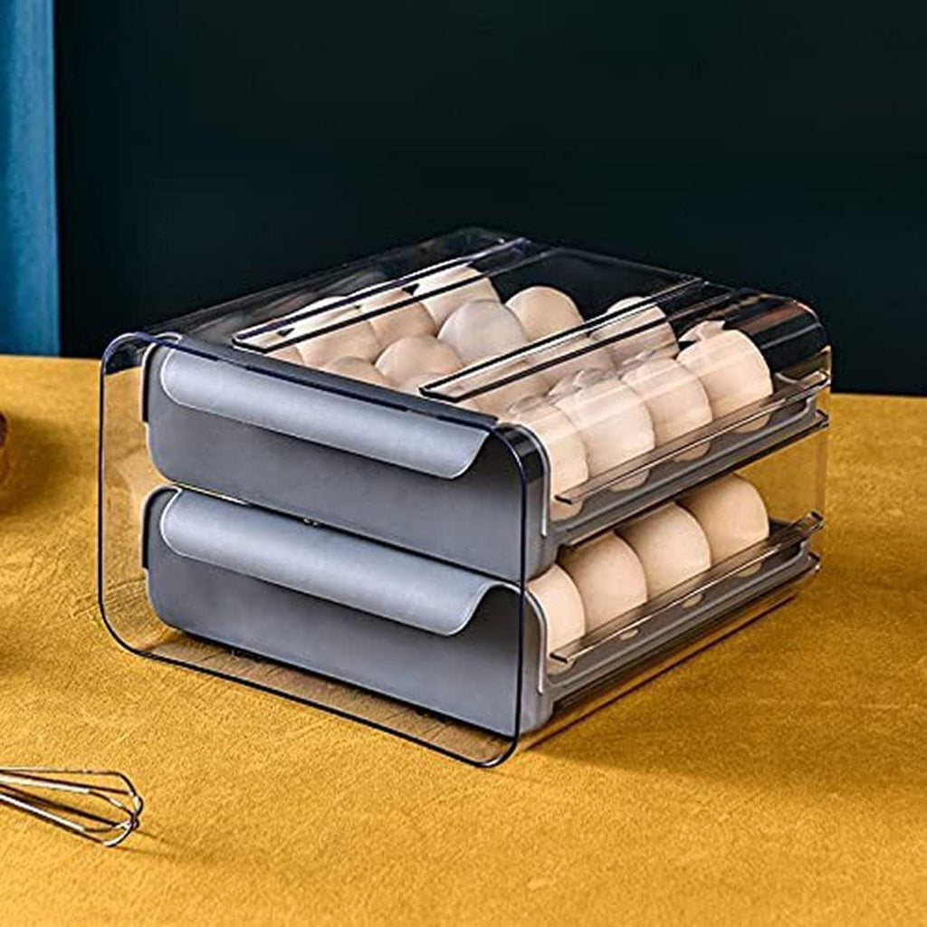 Egg Storage Box – Stackable Multi-Layer Egg Holder for Kitchen & Refrigerator - LIFE STORES UGANDA