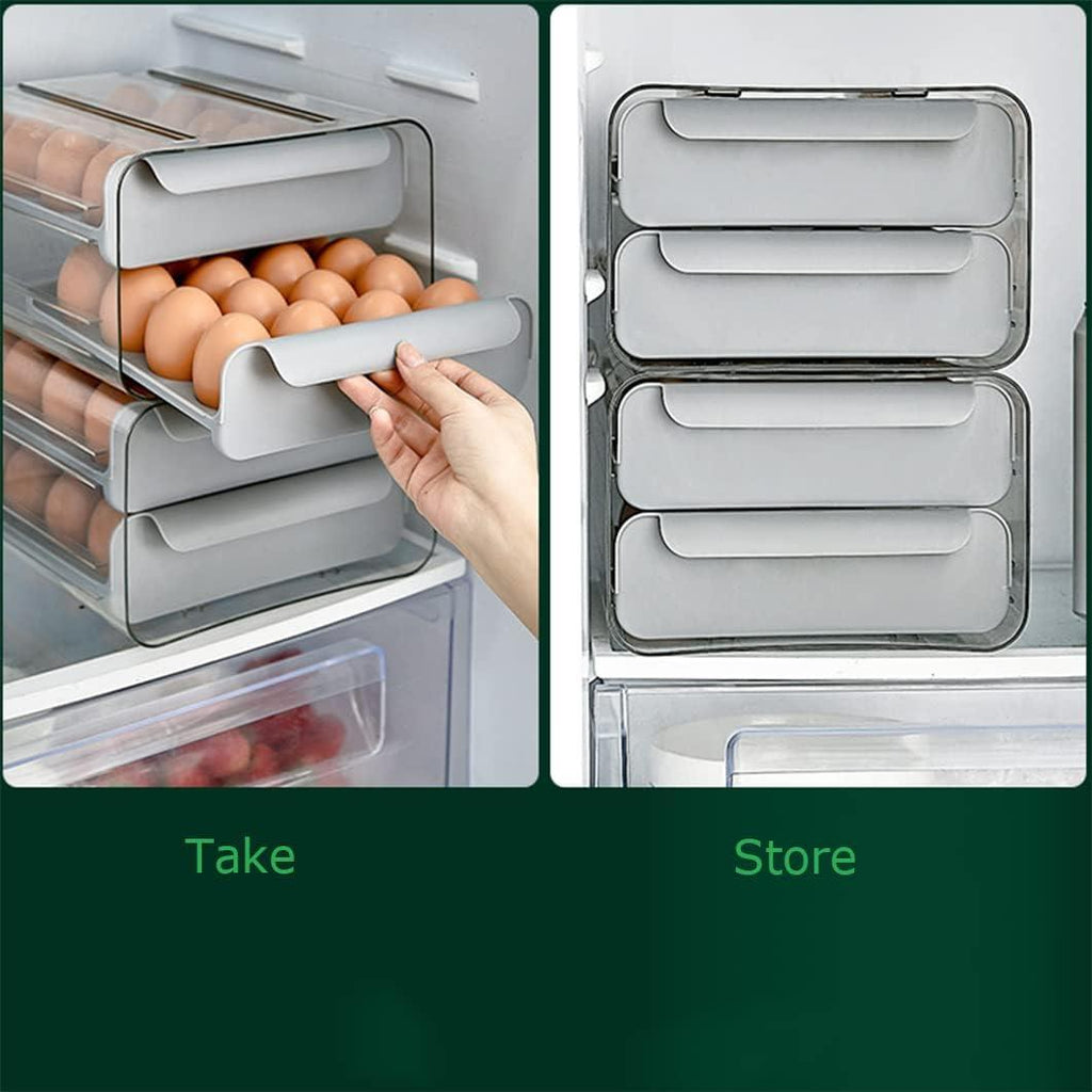 Egg Storage Box – Stackable Multi-Layer Egg Holder for Kitchen & Refrigerator - LIFE STORES UGANDA