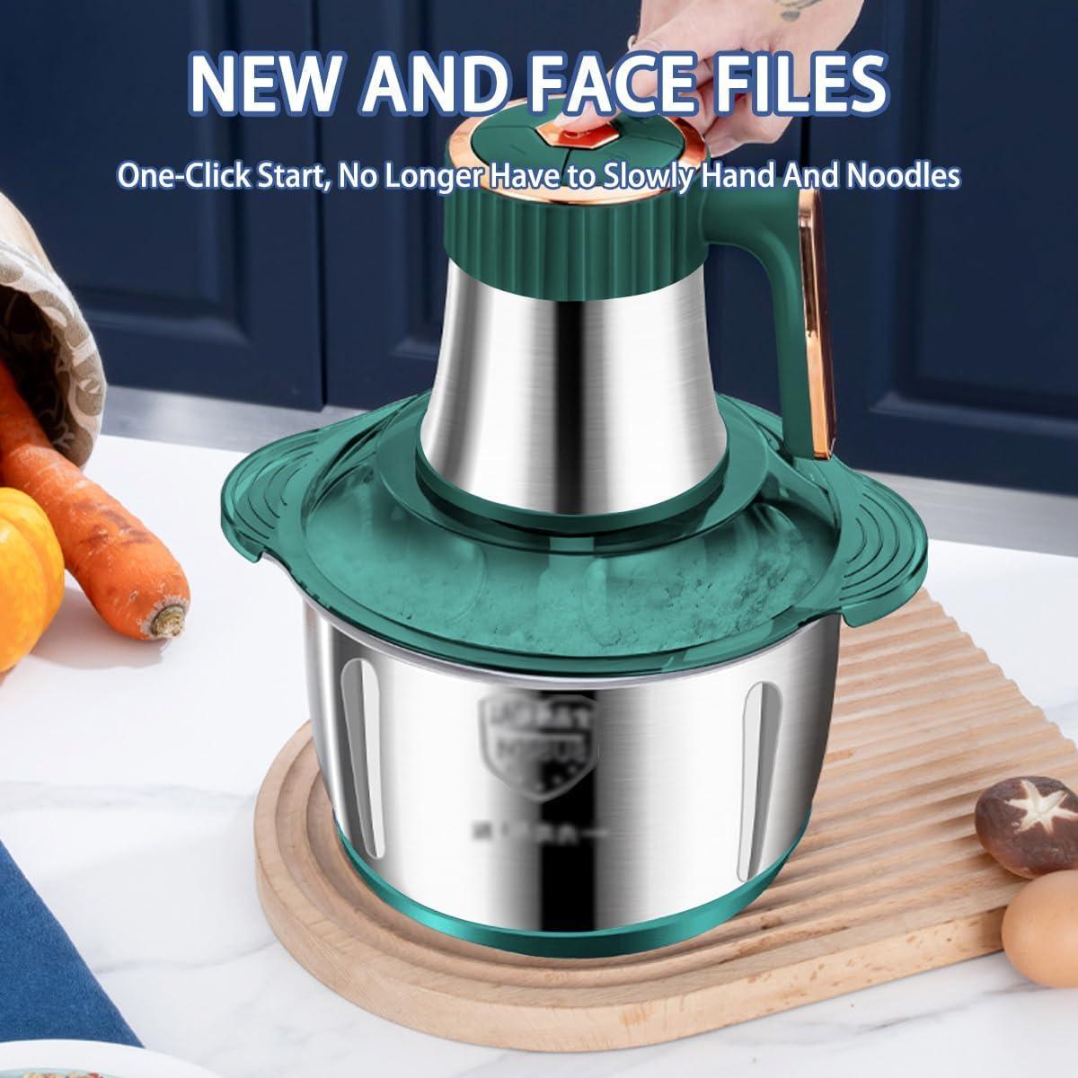 Electric Food Chopper – Powerful Food Processor with Garlic Peeler for Meat, Vegetables & More - LIFE STORES UGANDA