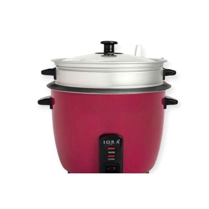 IQRA 2.8-Liter 2-in-1 Rice Cooker with Steamer – Perfect Rice, Every Time - LIFE STORES UGANDA