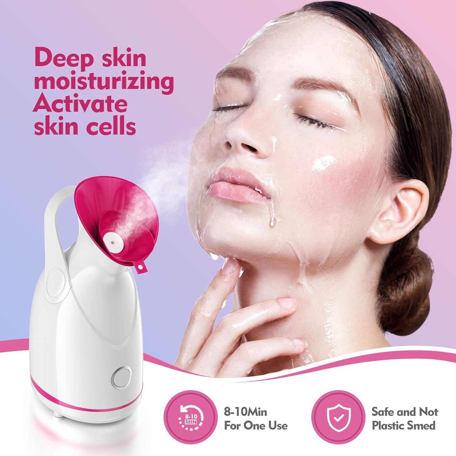 Face Steamer for Facial Deep Cleaning – Hot Mist Facial Steamer for Esthetician & Home Use - LIFE STORES UGANDA