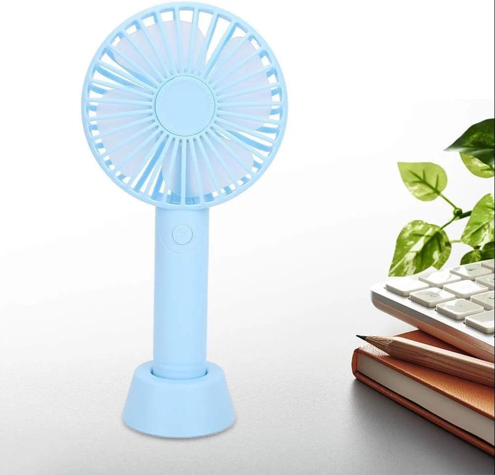 Rechargeable Portable Handheld Fan – USB Powered & 3-Speed Control - LIFE STORES UGANDA