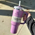 Starnley Vacuum Insulated Tumbler with Lid and Straw for Water, Iced Tea, Coffee, Smoothie & More, Lilac, 14oz – Stainless Steel, Travel-Ready, Leak-Proof Design - LIFE STORES UGANDA