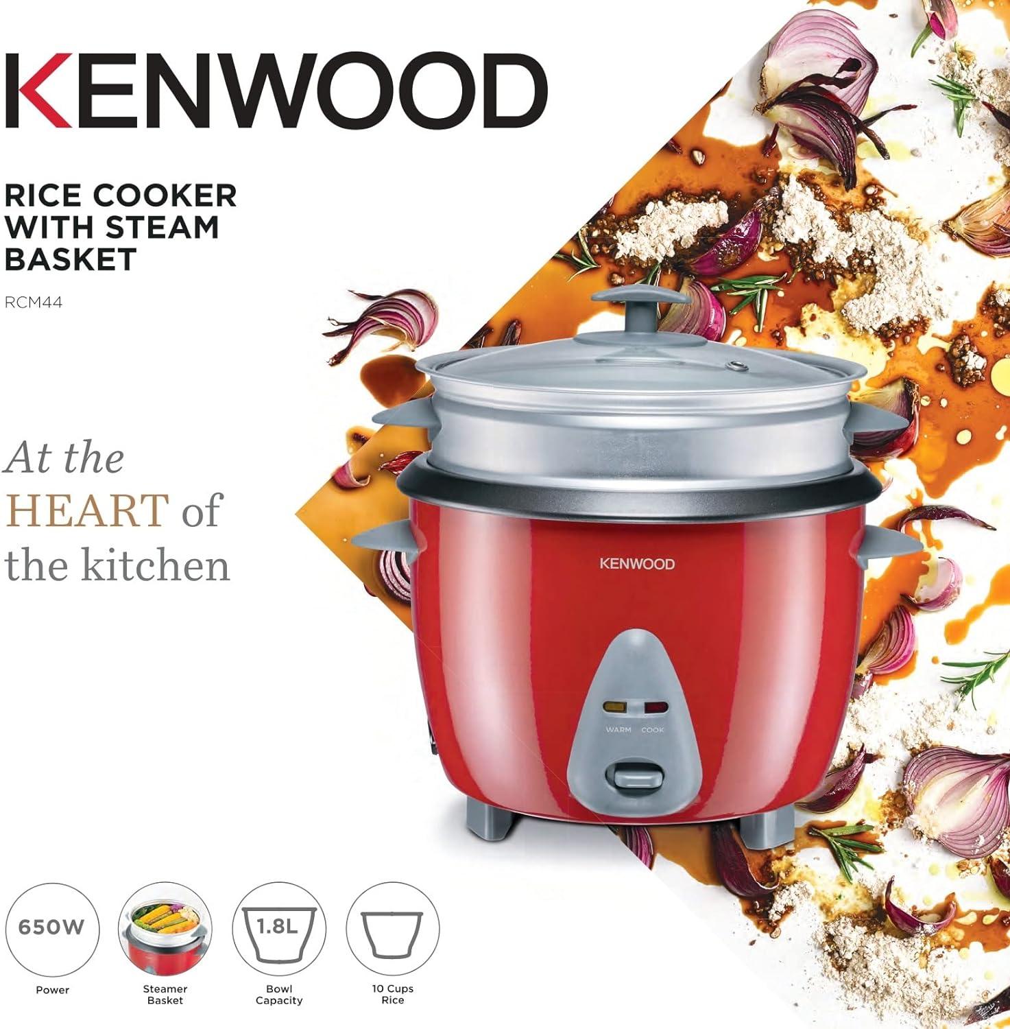 KENWOOD 2-in-1 Rice Cooker & Steamer 1.8L with Non-Stick Pot, Keep Warm Function - LIFE STORES UGANDA
