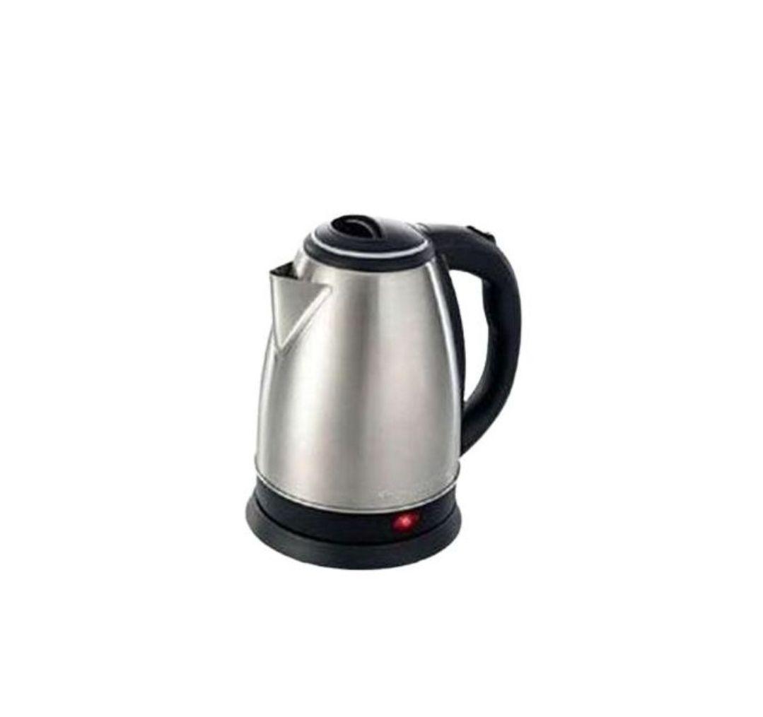 Flat Iron, Electric Kettle 2L & 6-Way Extension Cable – Silver, White - LIFE STORES UGANDA
