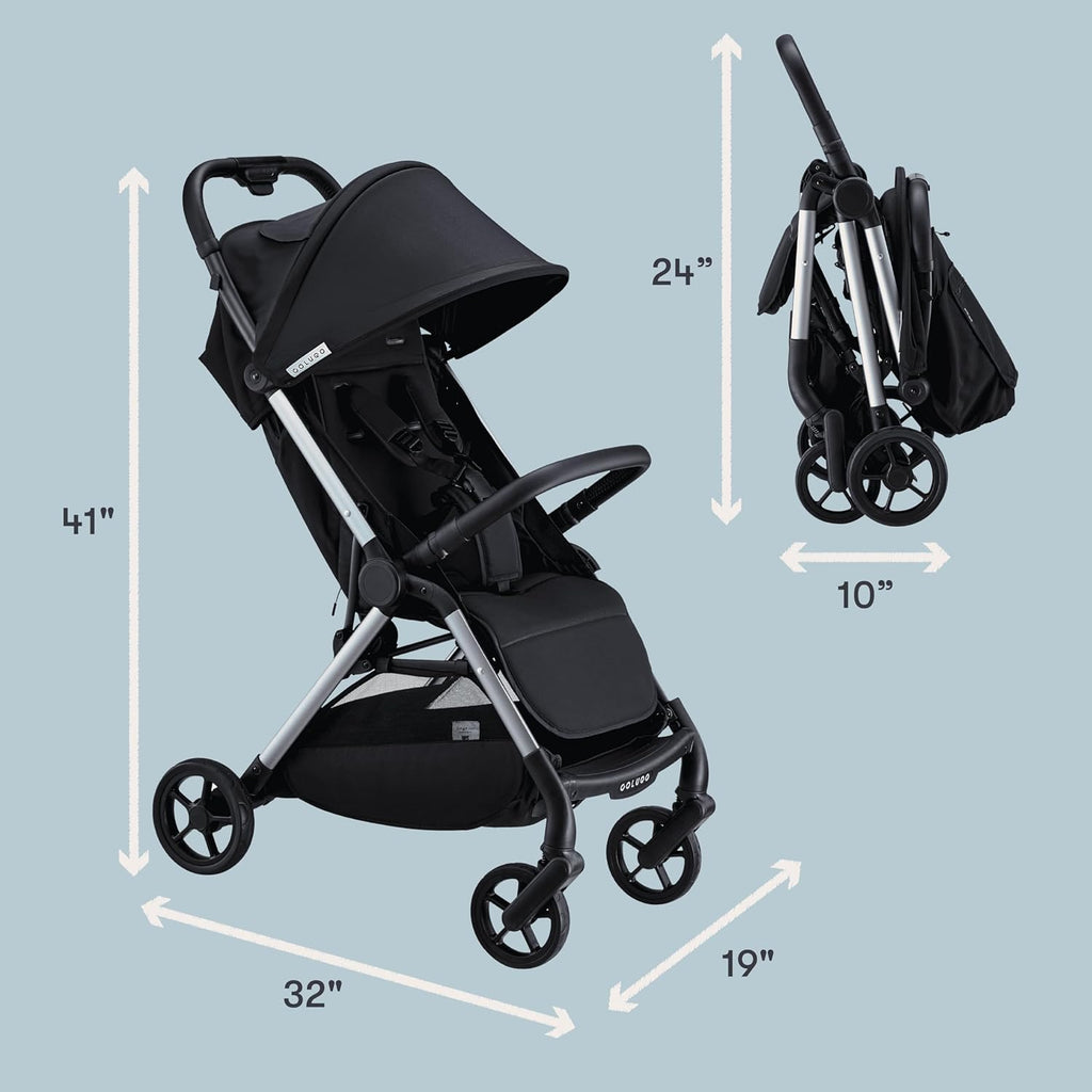 The One Stroller | Lightweight Easy Fold Compact Travel Stroller | Includes Raincover, Large Basket, One-Hand Fold, Car Seat Compatible