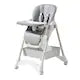 Foldable High Chair for Babies 6+ Months | 4 Recline Positions, Adjustable Height & Tray | 5-Point Belt, Lockable Wheels, Storage (Faded Gray)