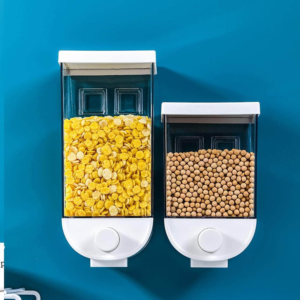 Wall Mounted Plastic Kitchen Push Container – 1500ML (For Pulses, Beans, Grains, Nuts, and Candy Storage) - LIFE STORES UGANDA
