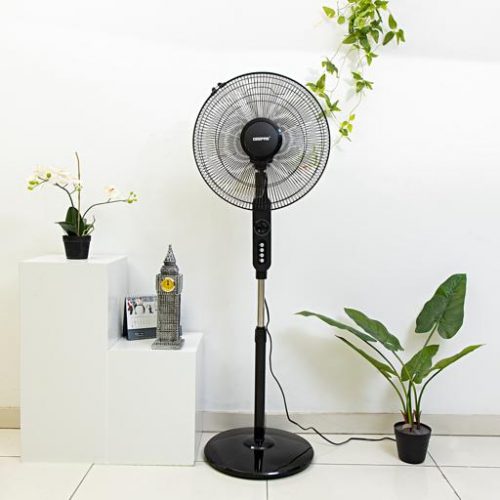 Geepas 16" Stand Fan | 3-Speed Oscillating Pedestal Fan with Timer