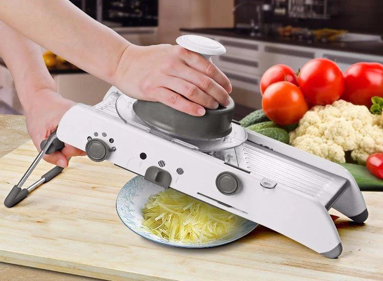 Manual Vegetable Cutter Mandoline Slicer | Adjustable Multifunctional Food Slicer | Stainless Steel Vegetable & Fruit Cutter - LIFE STORES UGANDA