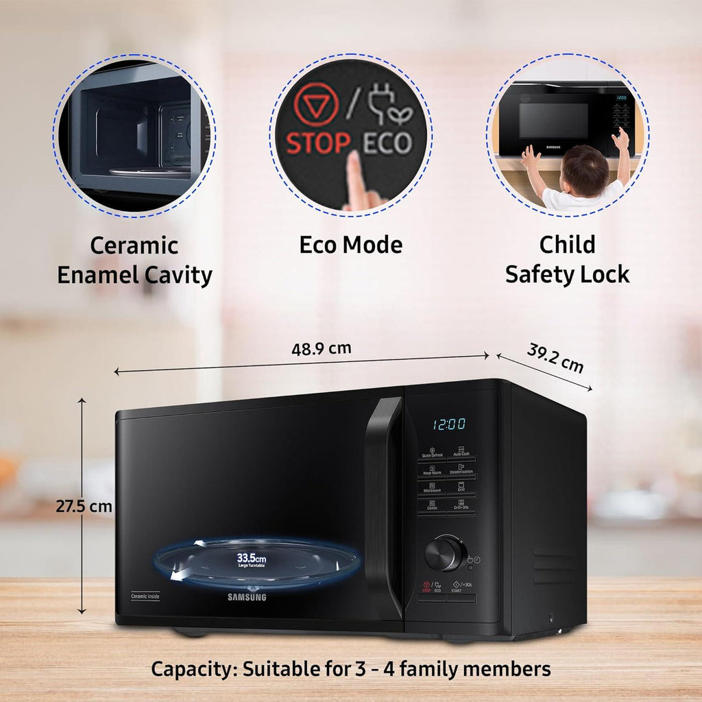 Samsung 23L Microwave Oven with Grill & Ceramic Enamel – Powerful, Versatile, and Durable - LIFE STORES UGANDA
