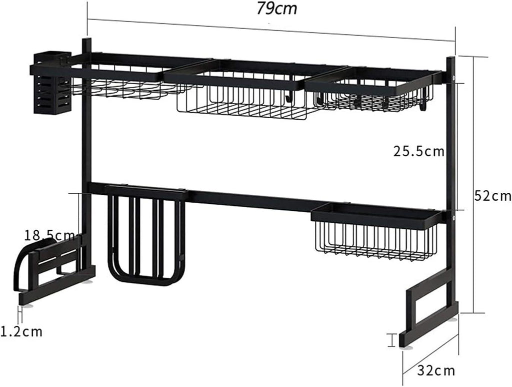 Retractable Sink Dish Drainer Adjustable Over The Sink Drying Rack – Optimize Your Kitchen Space - LIFE STORES UGANDA