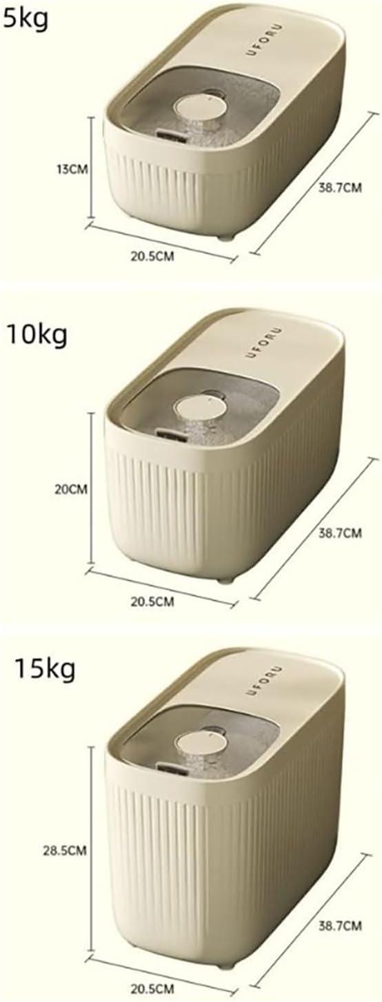 Rice Dispenser Plastic with Clearly Visible Scale – Airtight Storage for Rice, Flour, Grains, and More - LIFE STORES UGANDA