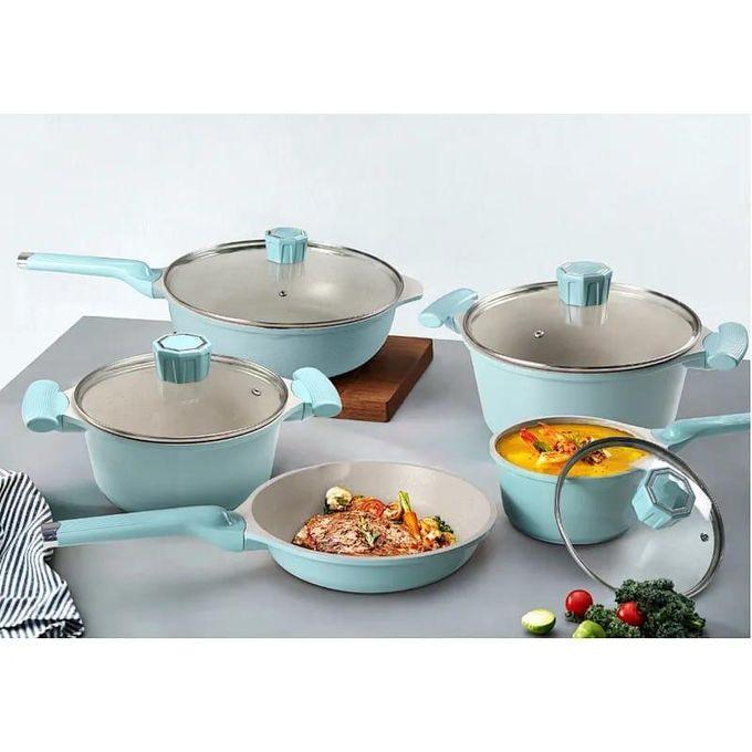 Granite Cookware (9-Piece Set) – Non-Stick Pots & Pans with Lids - LIFE STORES UGANDA