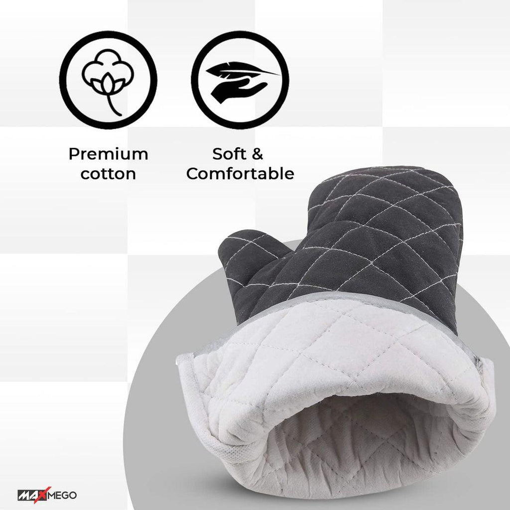 Heat-Resistant Quilted Oven Mitts – Ultimate Protection for Baking & Cooking - LIFE STORES UGANDA