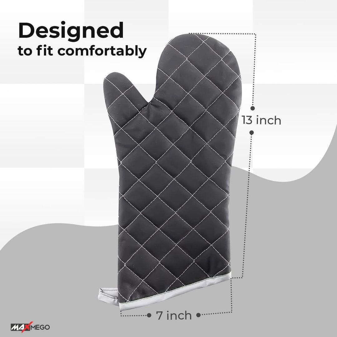 Heat-Resistant Quilted Oven Mitts – Ultimate Protection for Baking & Cooking - LIFE STORES UGANDA