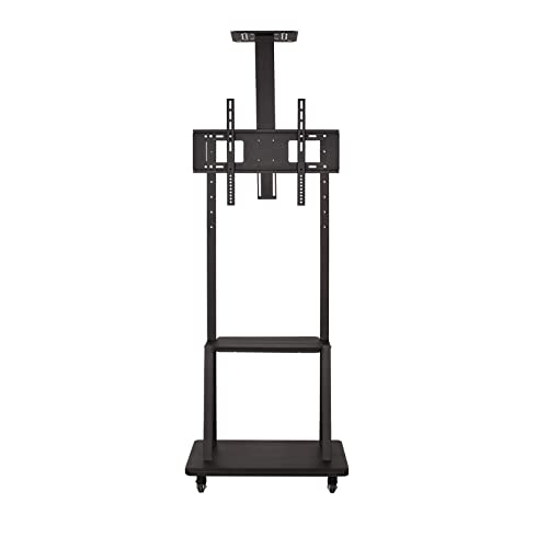 Heavy Duty Movable TV Stand 60–100 Inch – Adjustable Mobile TV Trolley