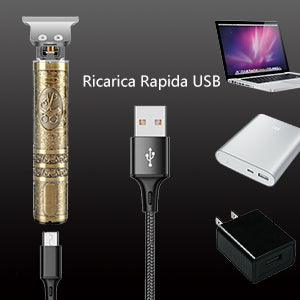 Professional Men's Hair Clipper – Rechargeable Hair Trimmer for Barbers & Home Use - LIFE STORES UGANDA