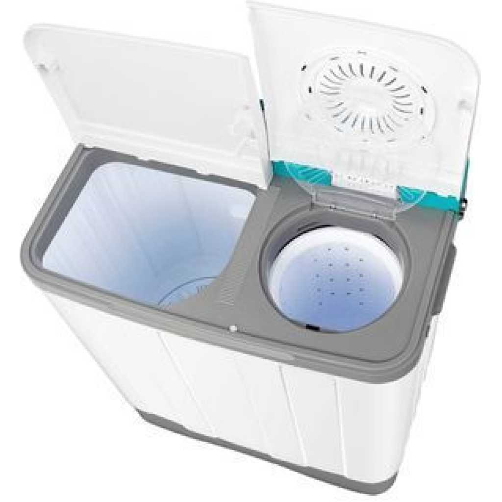 Hisense 10kg Twin Tub Washing Machine WSBE101 – Semi Automatic, Spin Dryer, Energy Saving