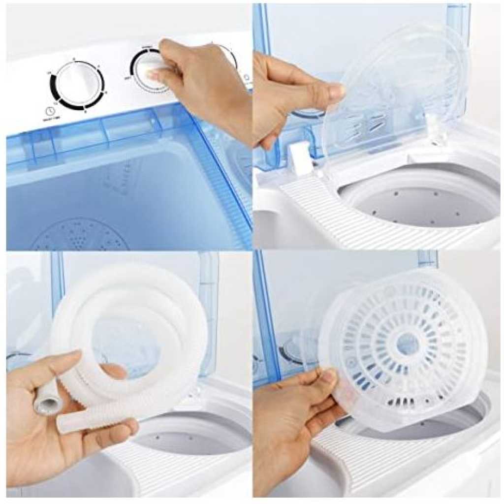 Hisense 10kg Twin Tub Washing Machine WSBE101 – Semi Automatic, Spin Dryer, Energy Saving