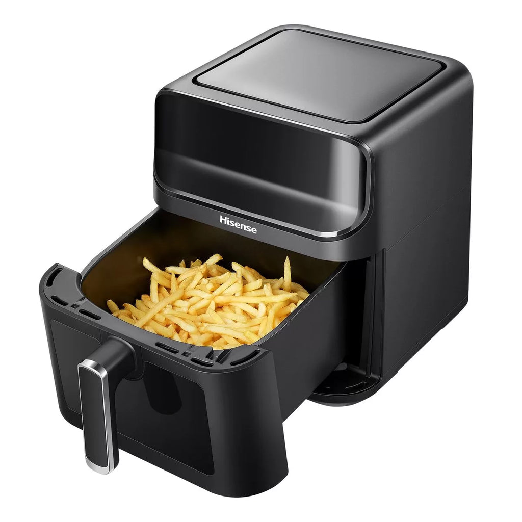 Hisense H06AFBS2S3 6.7L Digital Air Fryer 1350W LED Touch Control 10 Presets Rapid Air Technology Matte Black