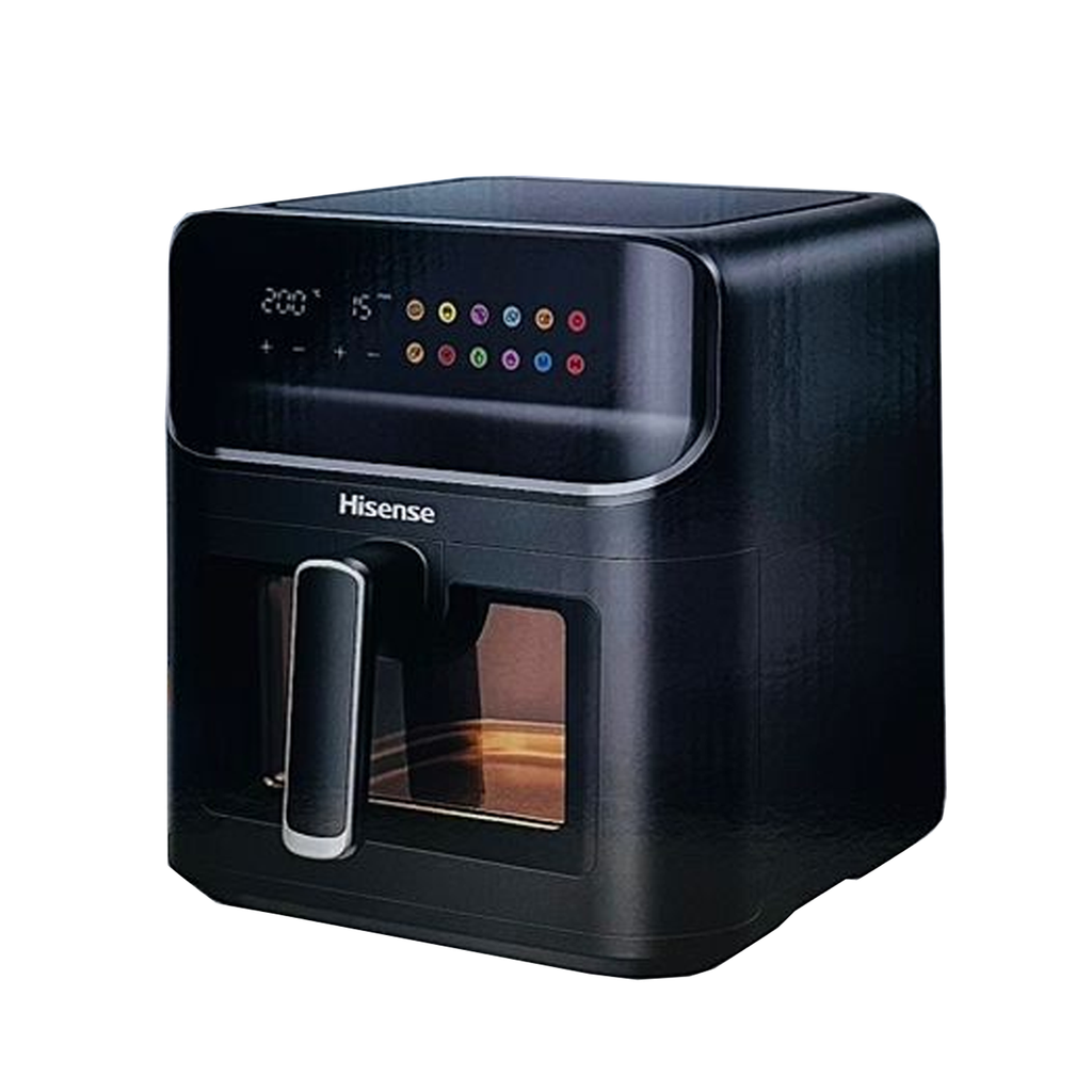 Hisense H06AFBS2S3 6.7L Digital Air Fryer 1350W LED Touch Control 10 Presets Rapid Air Technology Matte Black
