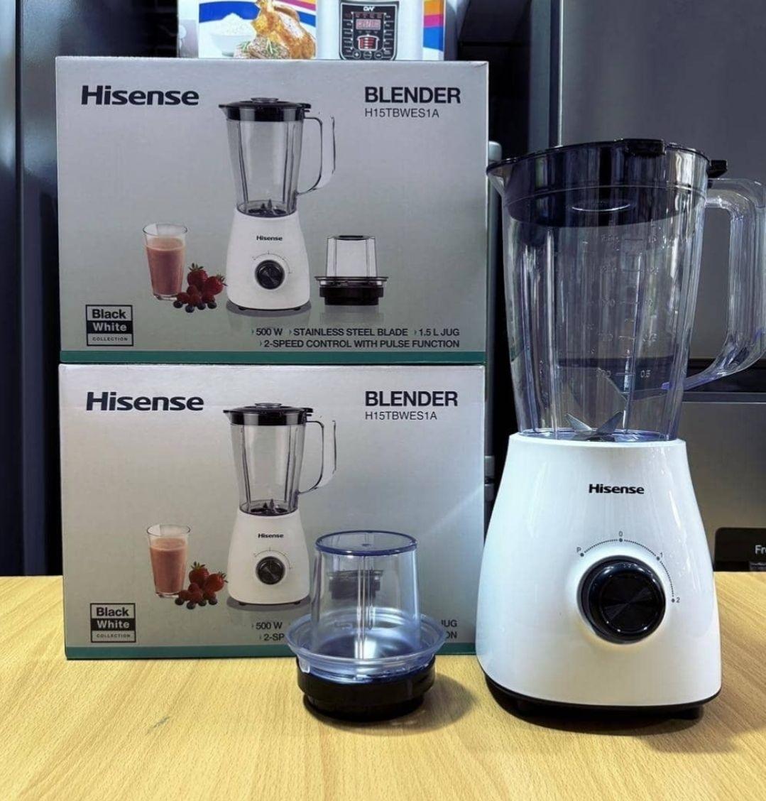 Hisense 2-in-1 1.5L Blender H15TBWES1A | Powerful 500W Motor, Stainless Steel Blades, Multi-Speed Control - LIFE STORES UGANDA