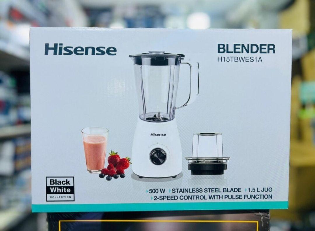 Hisense 2-in-1 1.5L Blender H15TBWES1A | Powerful 500W Motor, Stainless Steel Blades, Multi-Speed Control - LIFE STORES UGANDA
