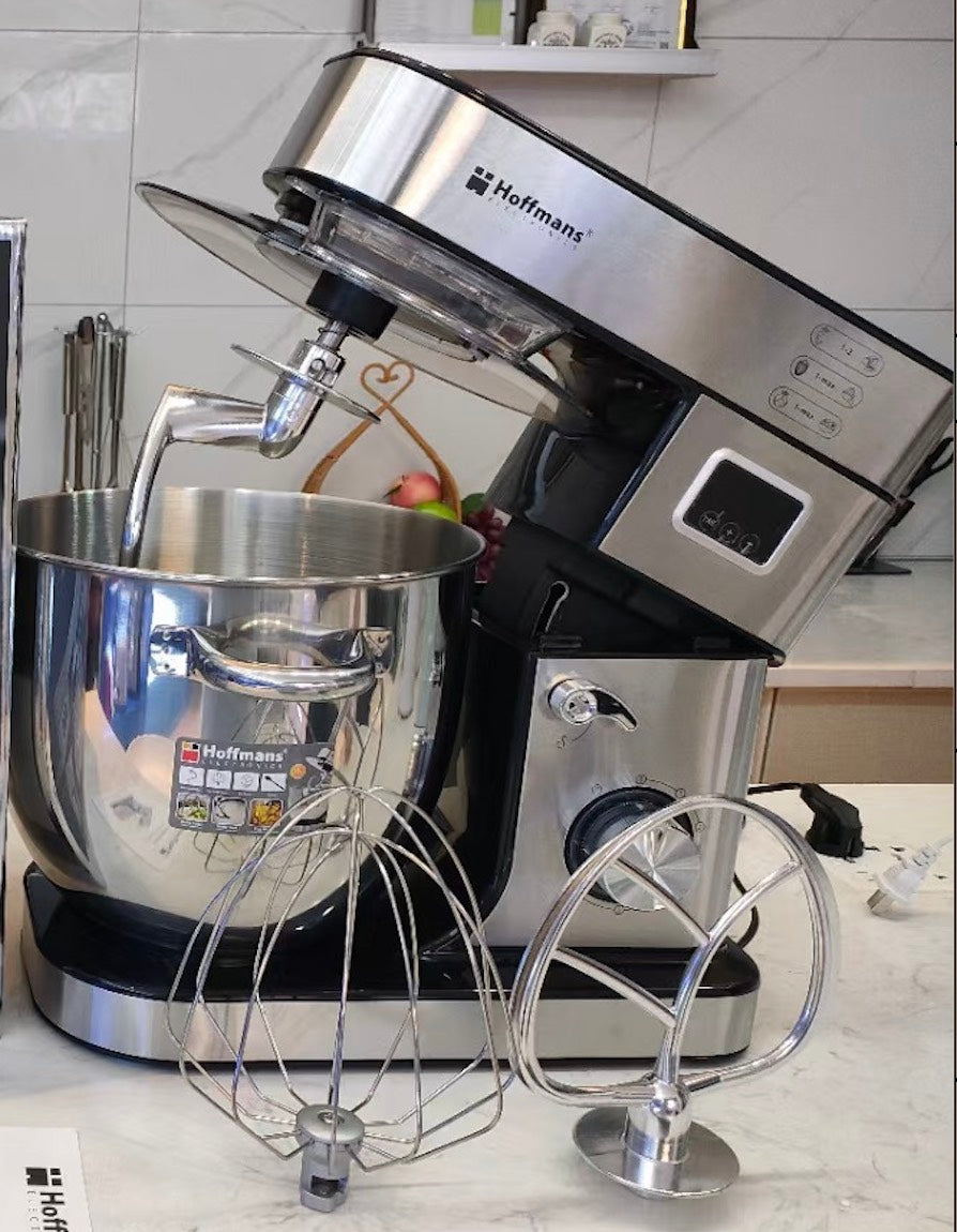 Hoffmans 15L Stand Mixer 2000W Commercial & Home Kitchen Food Mixer Stainless Steel