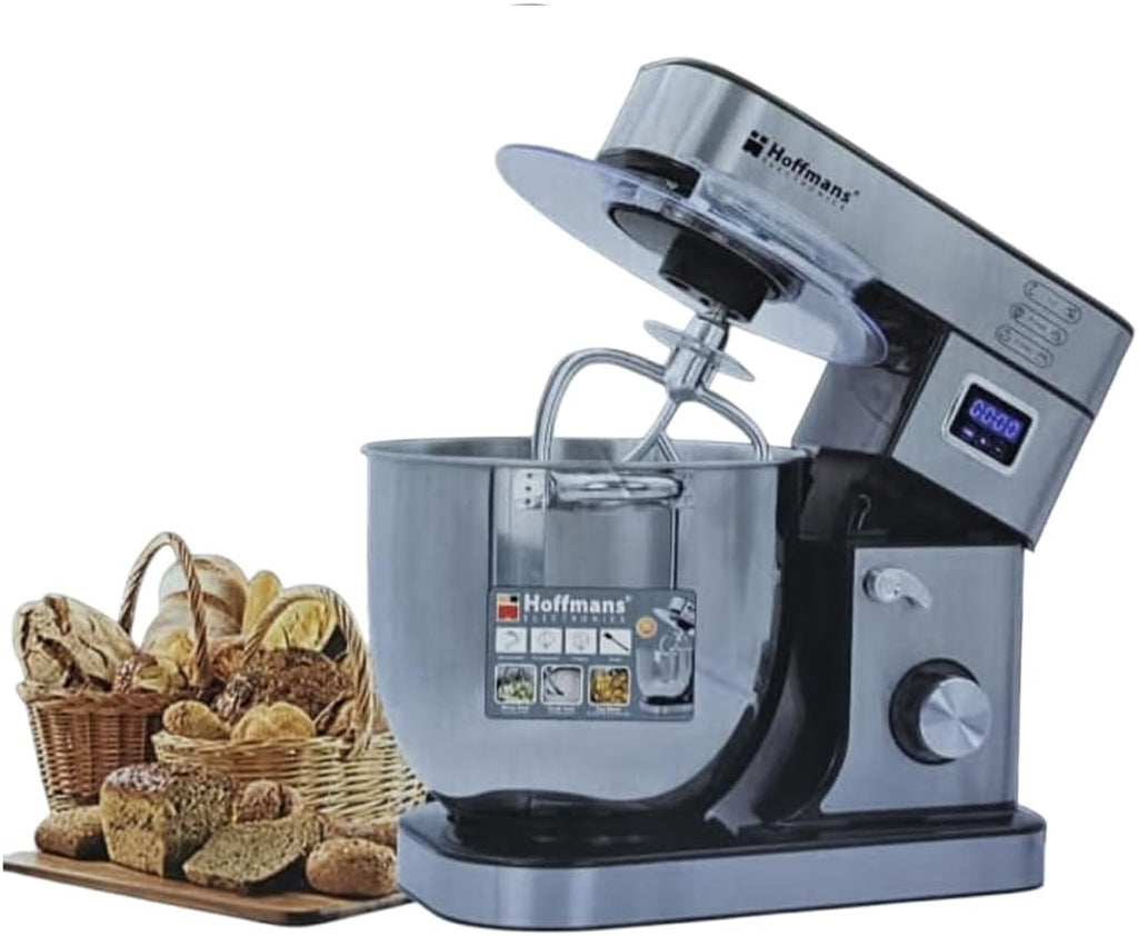 Hoffmans 15L Stand Mixer 2000W Commercial & Home Kitchen Food Mixer Stainless Steel