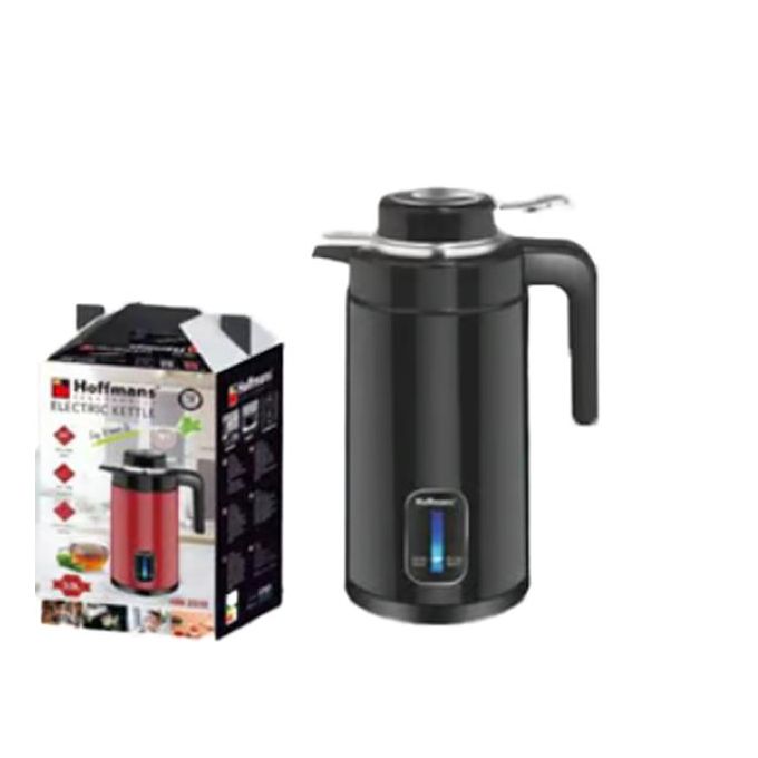Hoffmans HM-2530 3L Electric Kettle 2000W Double-Layer Stainless Steel Insulated Boiler with Auto Shut Off