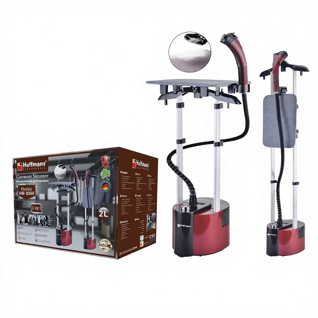Hoffmans HM-9080 2-in-1 Garment Steamer & Ironing System 2000W Vertical Steam Iron with 2L Tank