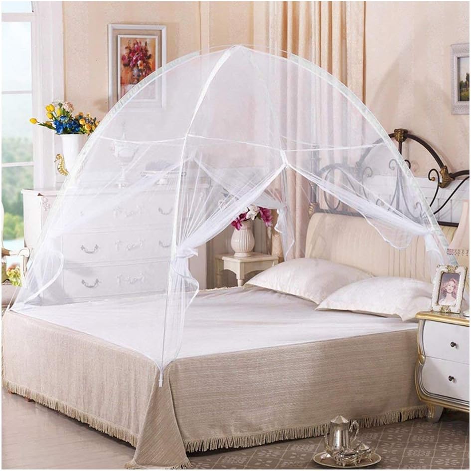 Folding Mosquito Net with Bottom & 2-Way Zippers – Eco-Friendly, Portable & Insect-Proof