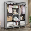 Portable Wardrobe Clothes Closet – Standing Fabric Storage Organizer Cabinet - LIFE STORES UGANDA