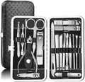 Nail Clipper Manicure Set – 19PCS Stainless Steel Nail Care Cutter Kit with Cuticle Remover - LIFE STORES UGANDA