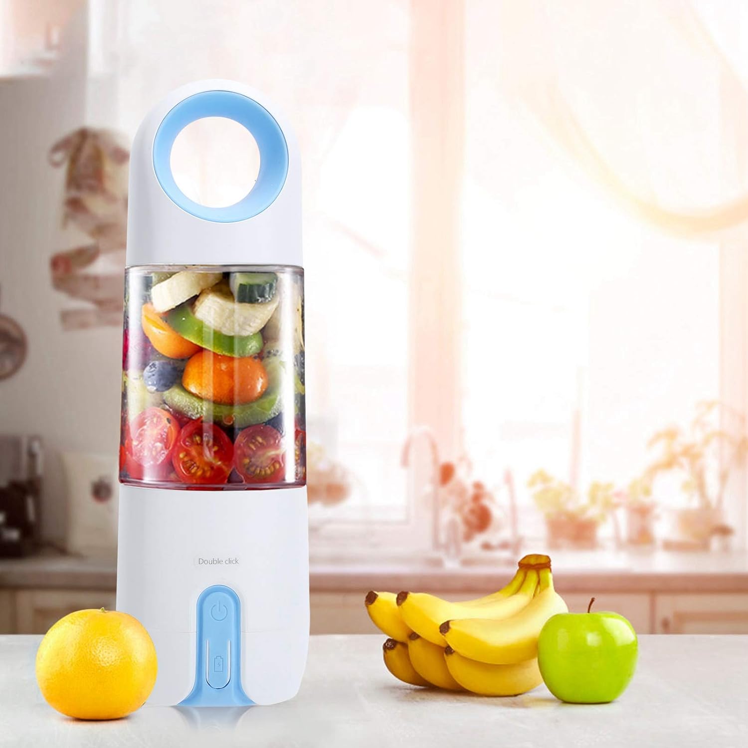 Juicer Cup – USB Rechargeable Portable Electric Juice Blender (Multicolor) - LIFE STORES UGANDA