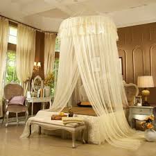 Round Mosquito Net Bed Canopy – Multicolor Travel & Home Insect Protection Dome for Single and Double Beds