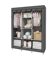 Portable Wardrobe Clothes Closet – Standing Fabric Storage Organizer Cabinet - LIFE STORES UGANDA