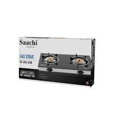 Saachi Double Burner Glass Gas Stove – Sleek, Portable & Efficient Countertop Cooking Solution - LIFE STORES UGANDA
