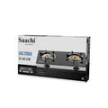 Saachi Double Burner Glass Gas Stove – Sleek, Portable & Efficient Countertop Cooking Solution - LIFE STORES UGANDA