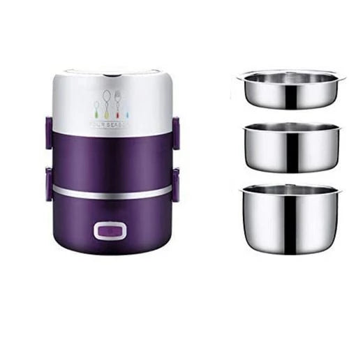 3-Layer Portable Electric Heating Lunch Box – 2L Food Warmer for Hot, Fresh Meals On-the-Go - LIFE STORES UGANDA
