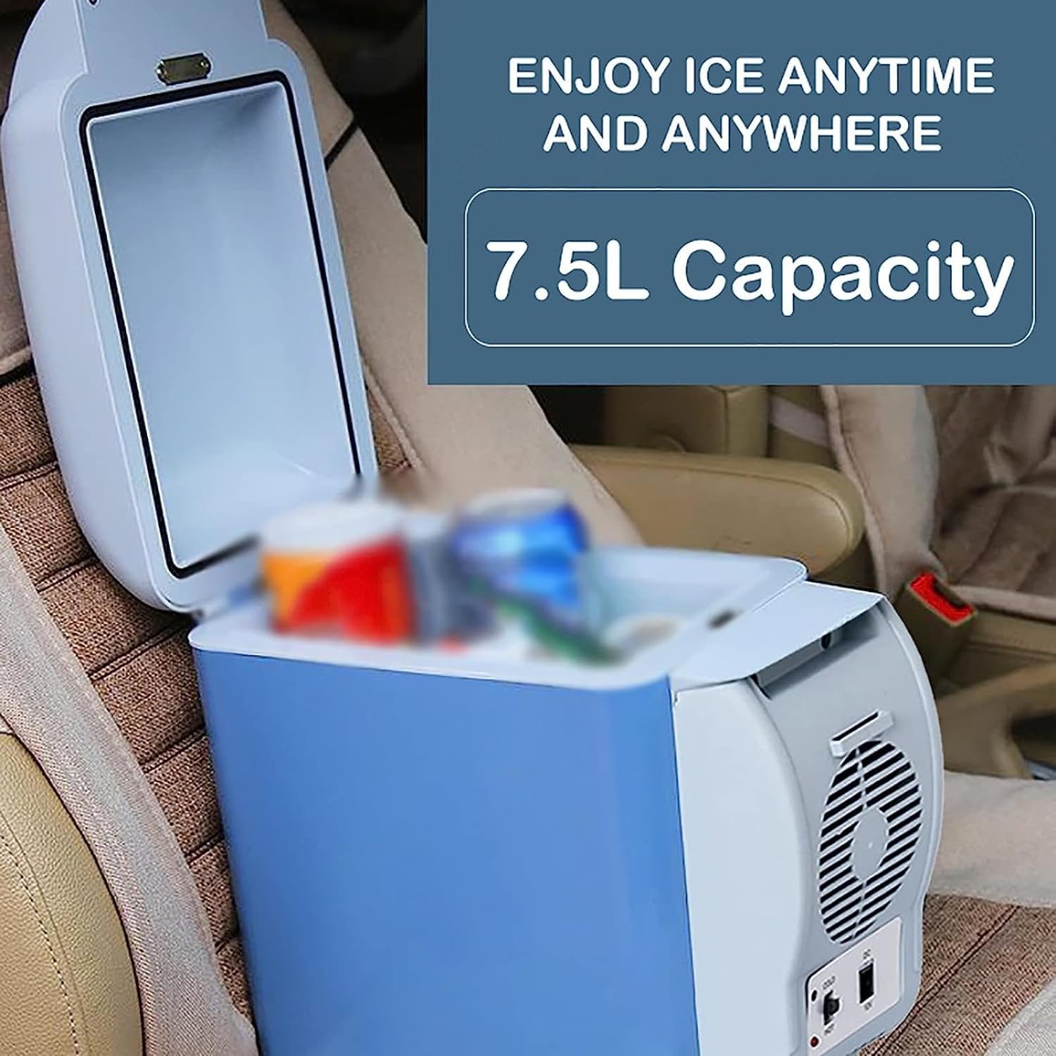 Mini Portable Car Fridge – 7.5L Cooling and Heating Function for Cars and Camping - LIFE STORES UGANDA