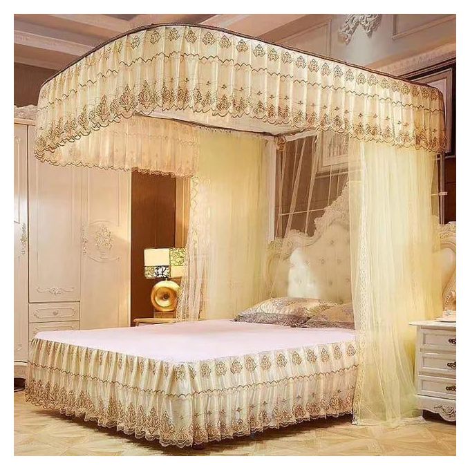 Princess Mosquito Rail Net – Elegant Lace Design for Peaceful, Bug-Free Sleep