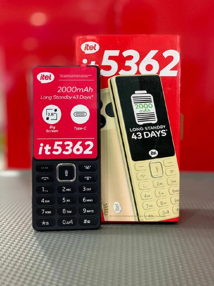 Itel IT5362 Feature Phone 2.8 Inch Big Screen 2000mAh Battery 3 SIM Cards Type-C Flashlight FM Radio